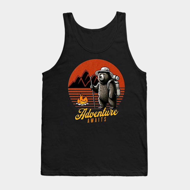 Adventure awaits - Explorer bear Tank Top by Ingridpd